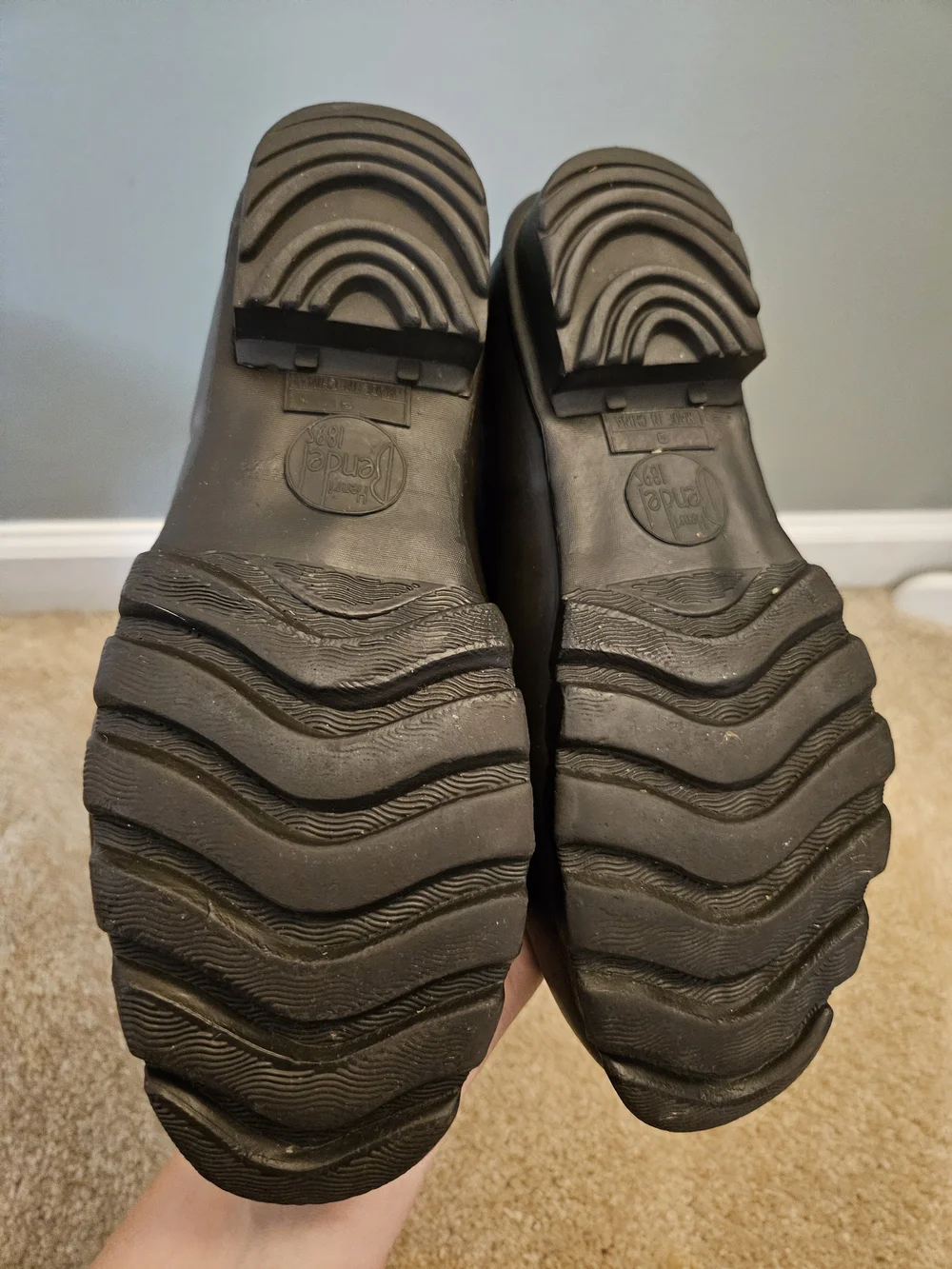 Henri Bendel Black Rain Boots - Tall Black Waterproof Boots Women's Size 9